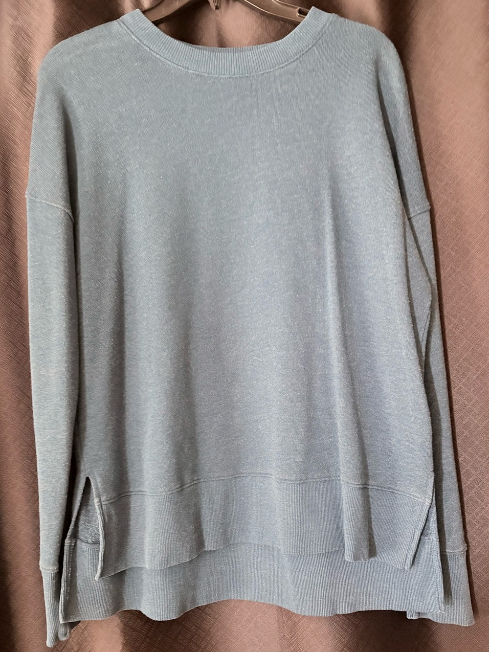Time and Tru Turquoise Blue Oversized Sweatshirt